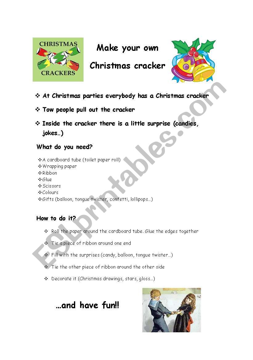 How to make a Christmas cracker