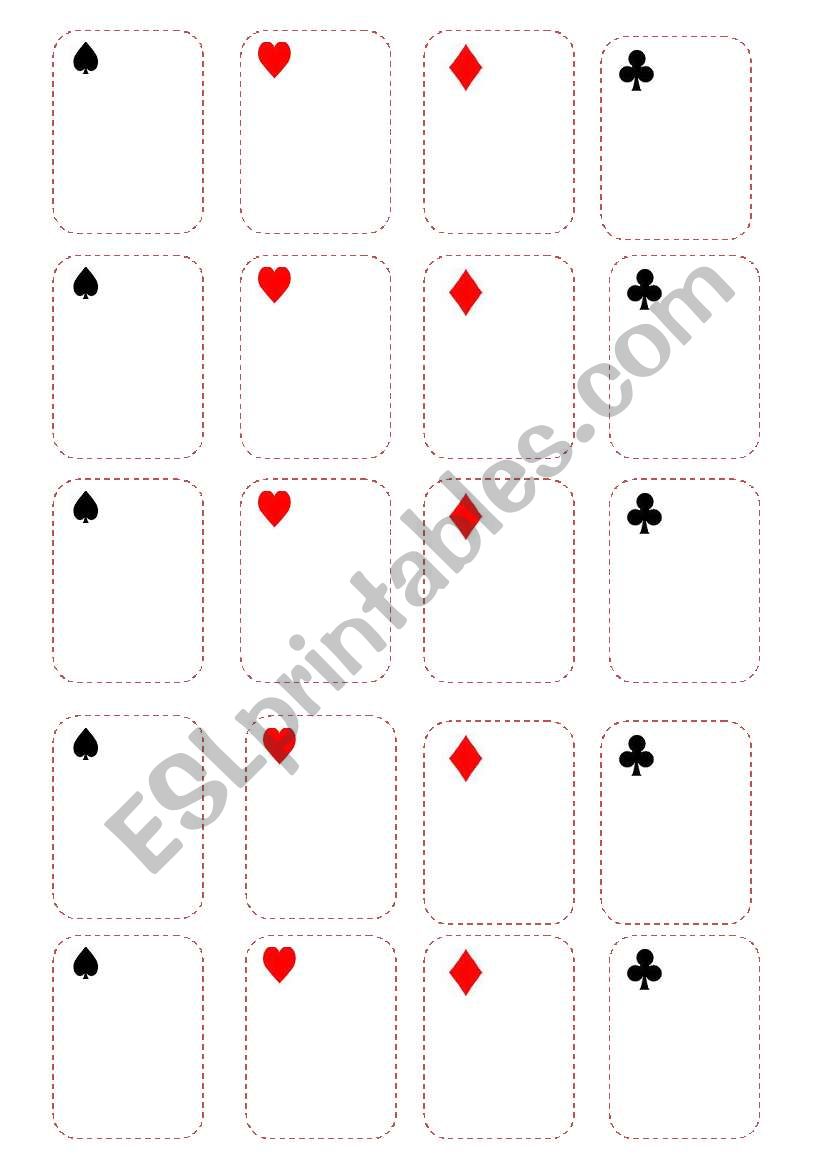 go fish template worksheet