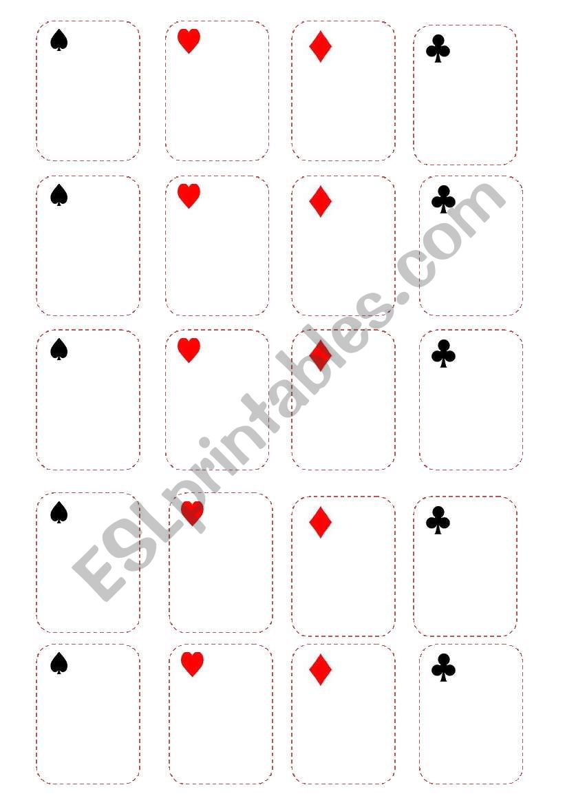 go fish template worksheet