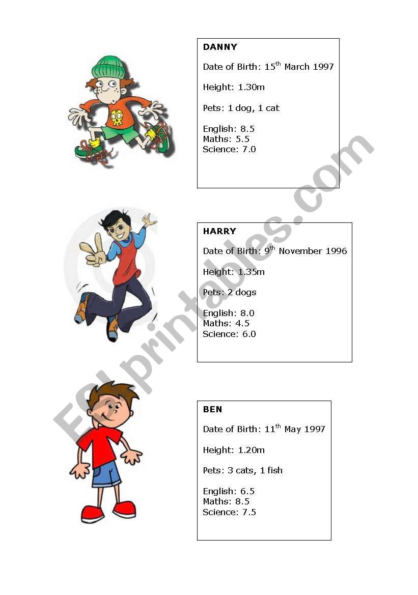 Comparatives and Superlatives worksheet