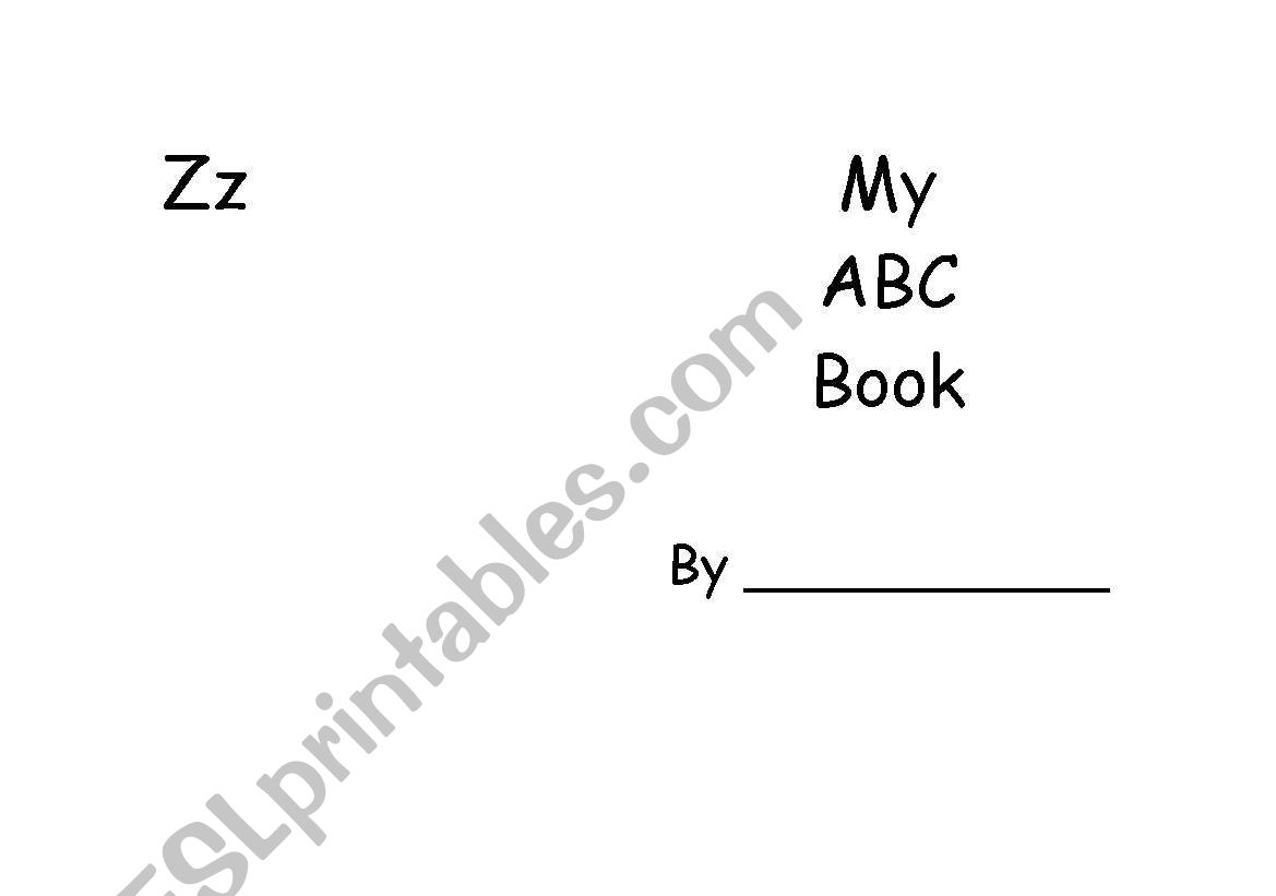 ABC Booklet worksheet