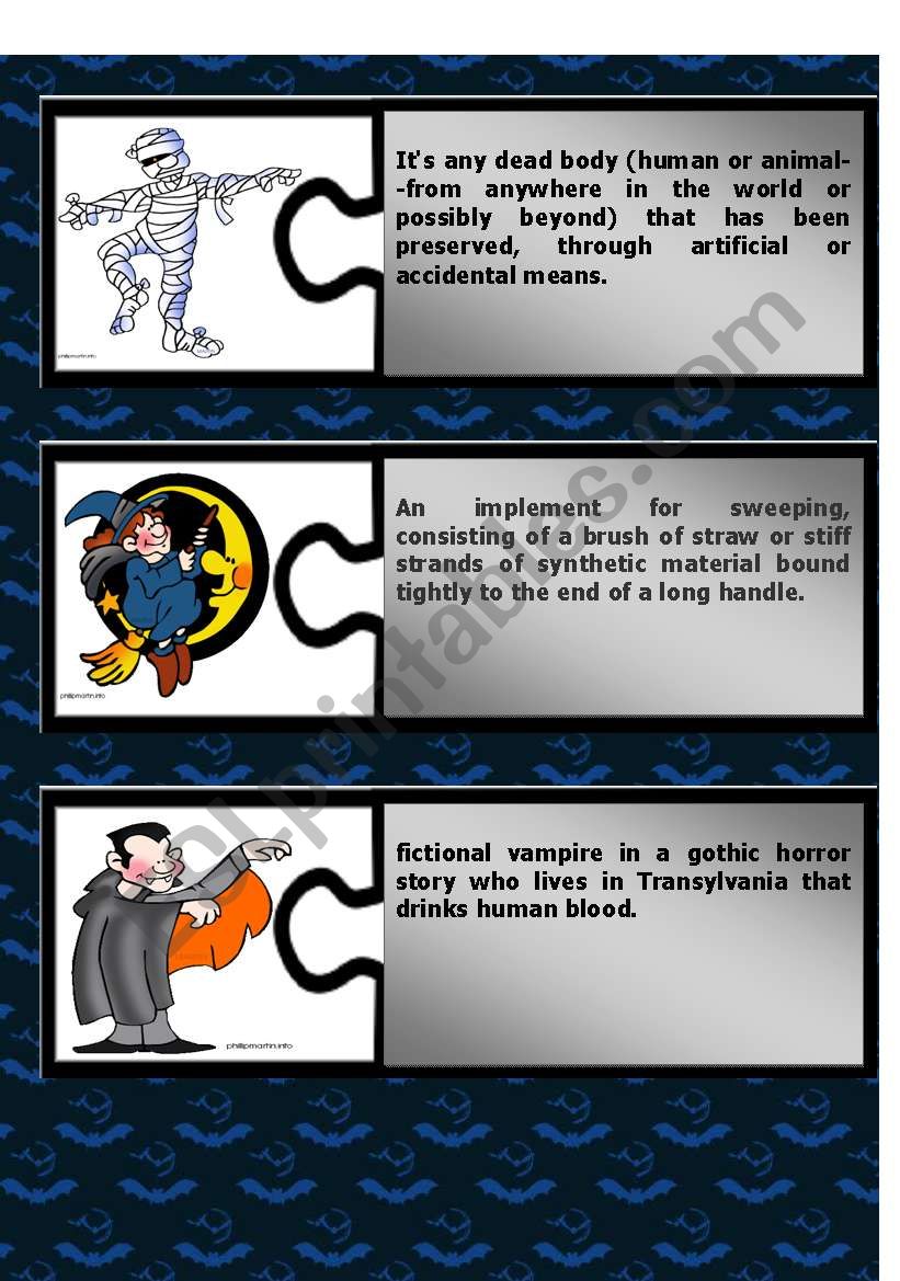 Halloween Puzzle Definitions I