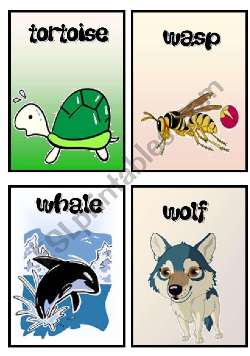 animals worksheet