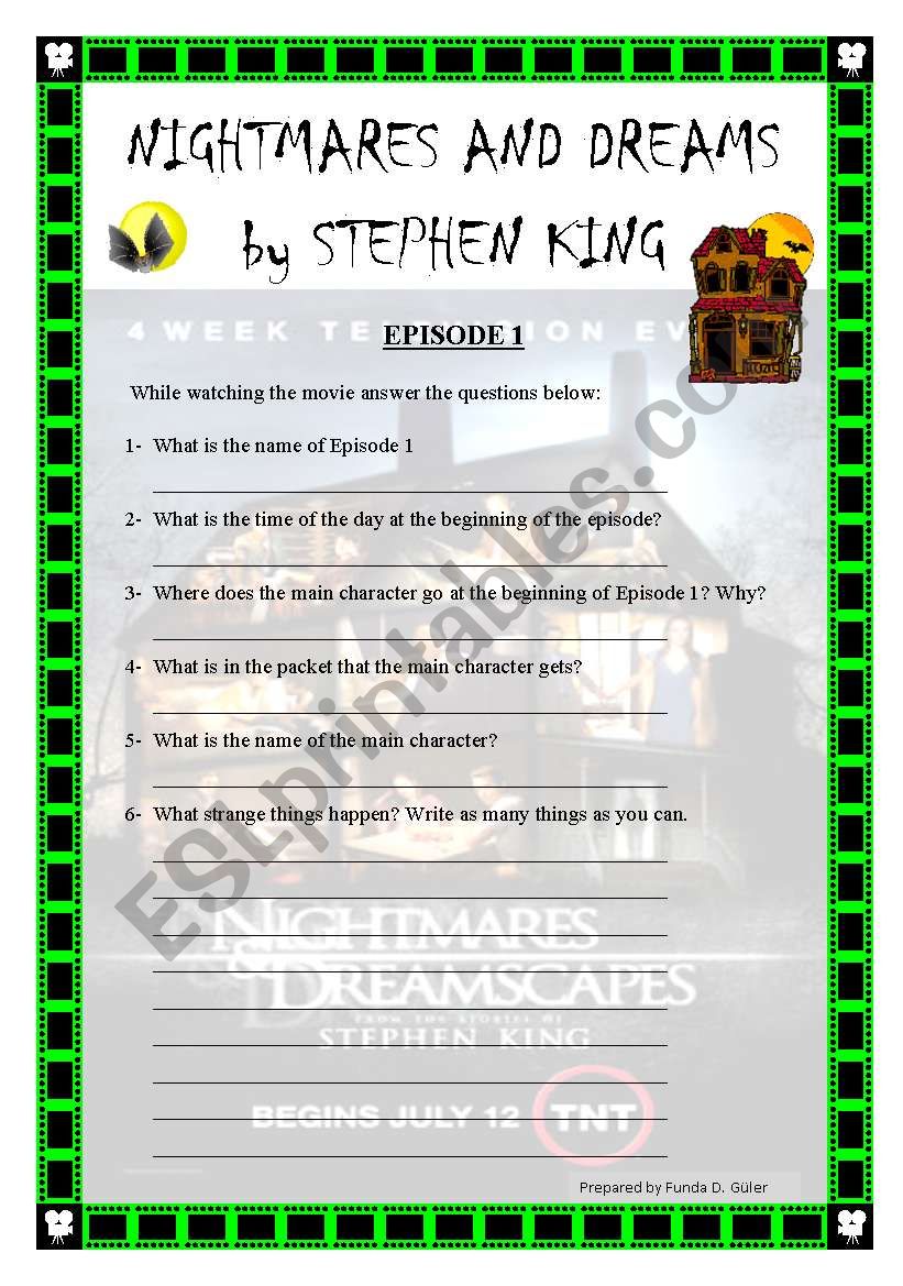 Nightmares and dreams by Stephan King