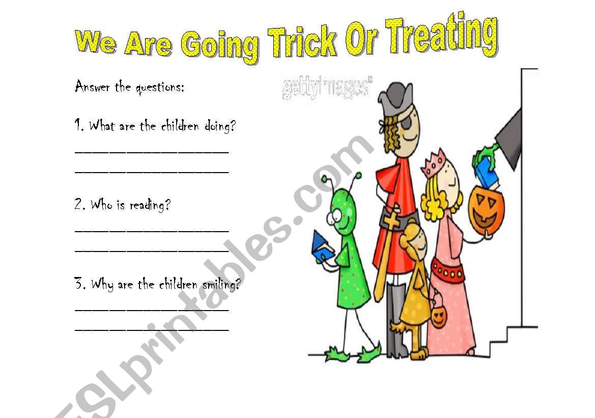 We Are Going Trick or Treating