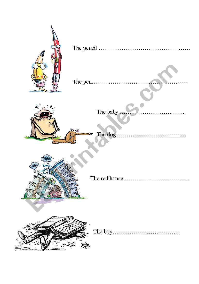 The Funny Prepositions worksheet