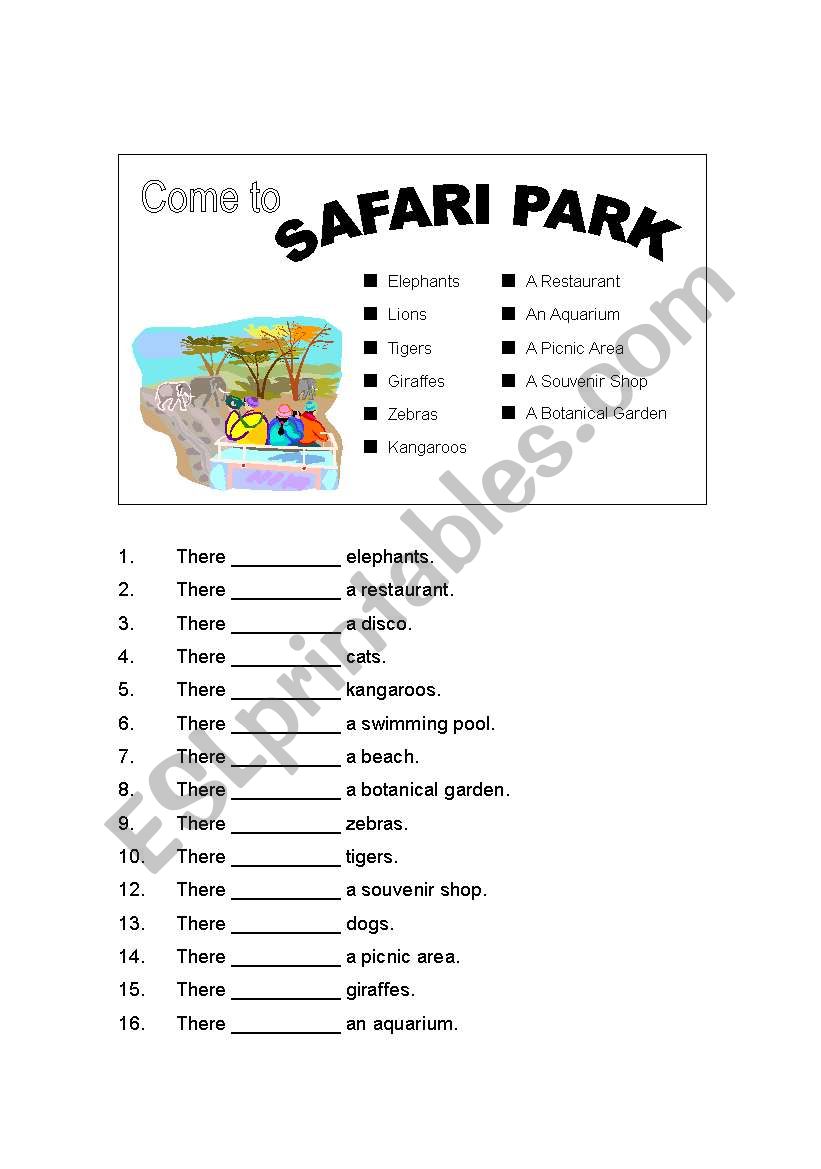 THERE IS, THERE ARE / SAFARI PARK