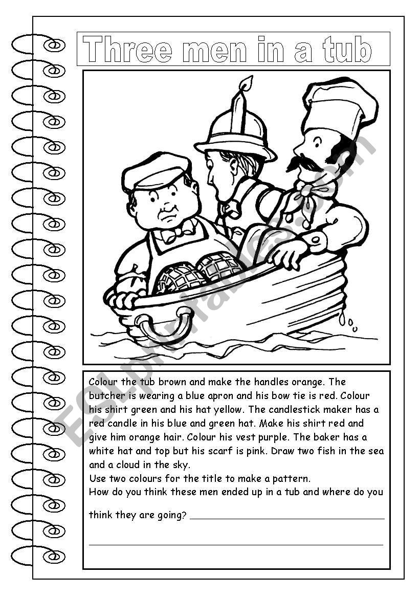 Read and Colour worksheet
