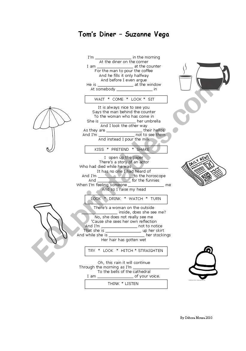 Toms Diner - Song - Present Continuous