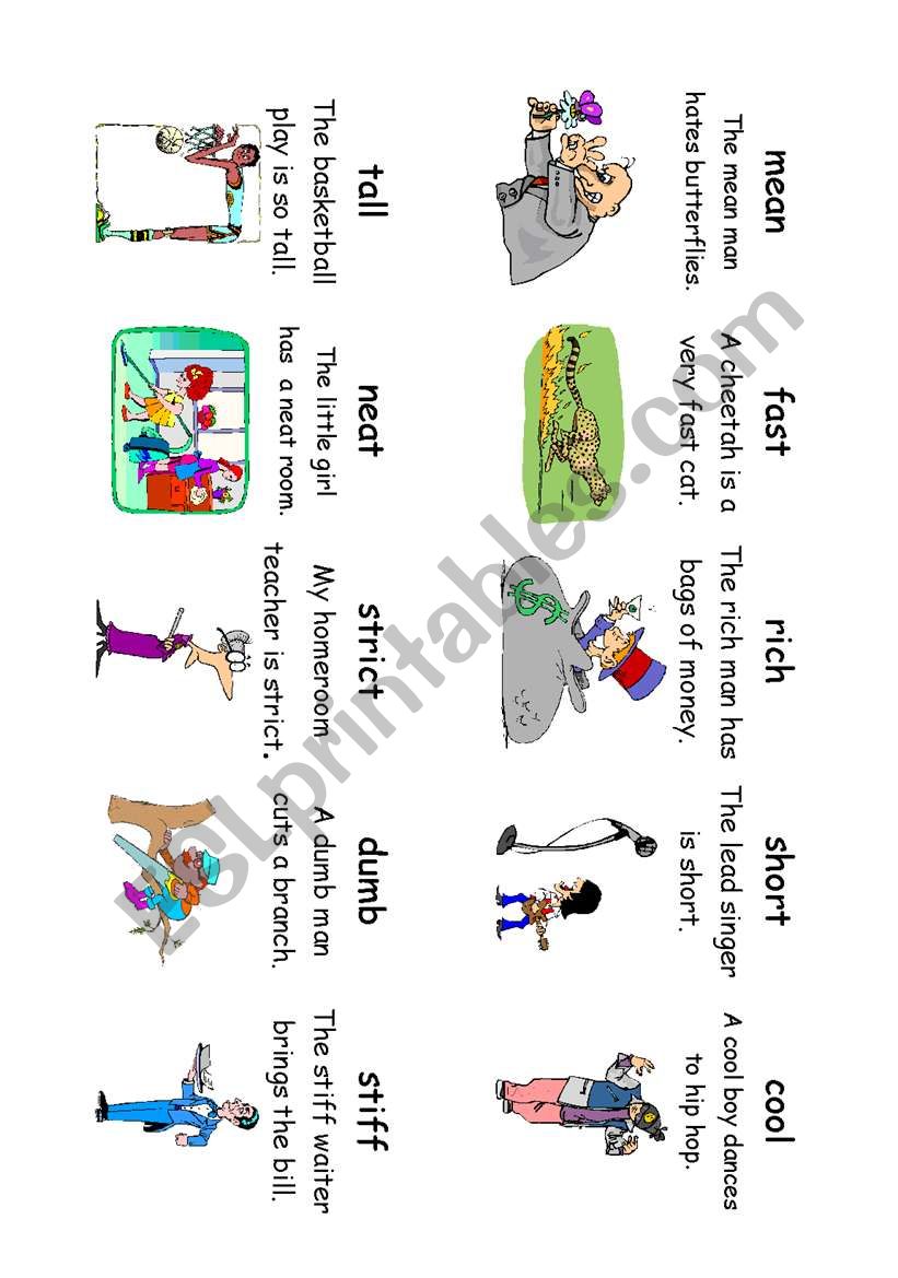 Read! Spell! Do! playing cards (30 more cards) Adverbs and Adjectives 2