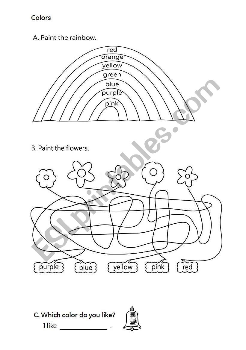 Colors worksheet