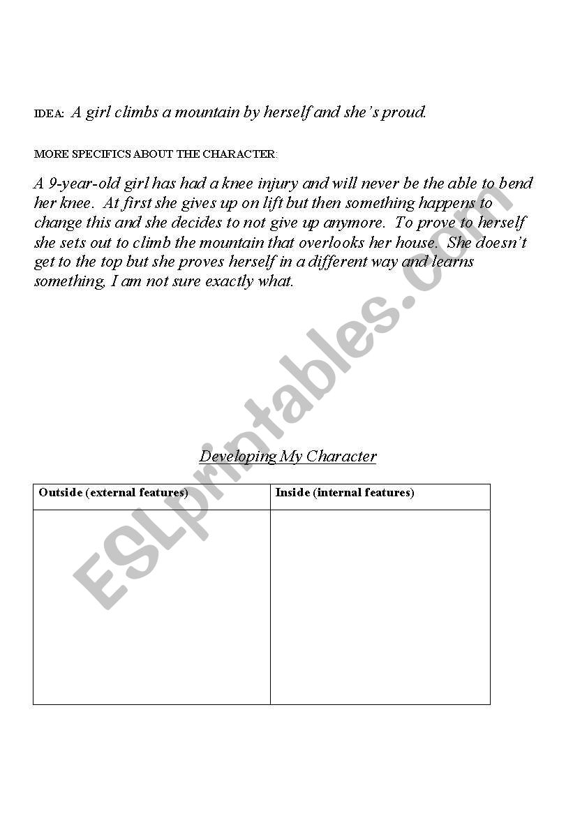 idea worksheet