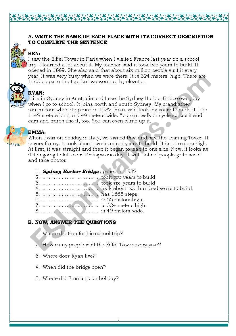 Reading_cities_simple Past Tense