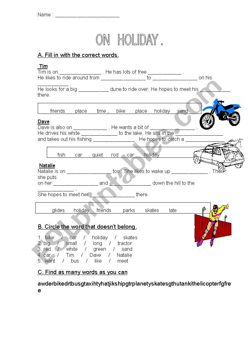 Transportation worksheet