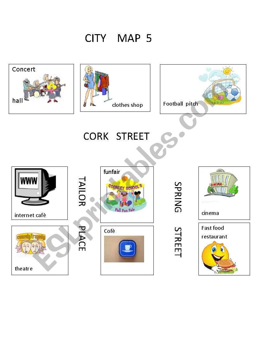FIND YOUR IDEAL CITY 3 worksheet