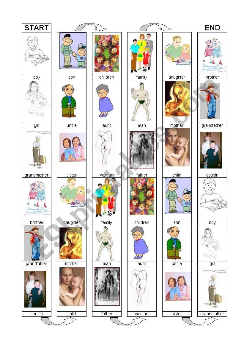 Family Game worksheet