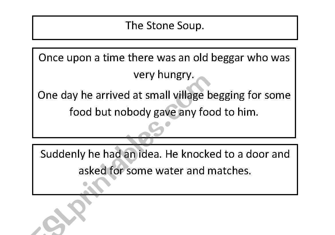 Stone soup sequency worksheet