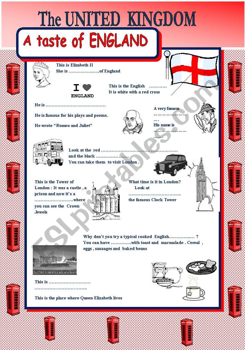 THE UNITED KINGDOM ( part 1 )- a taste of England