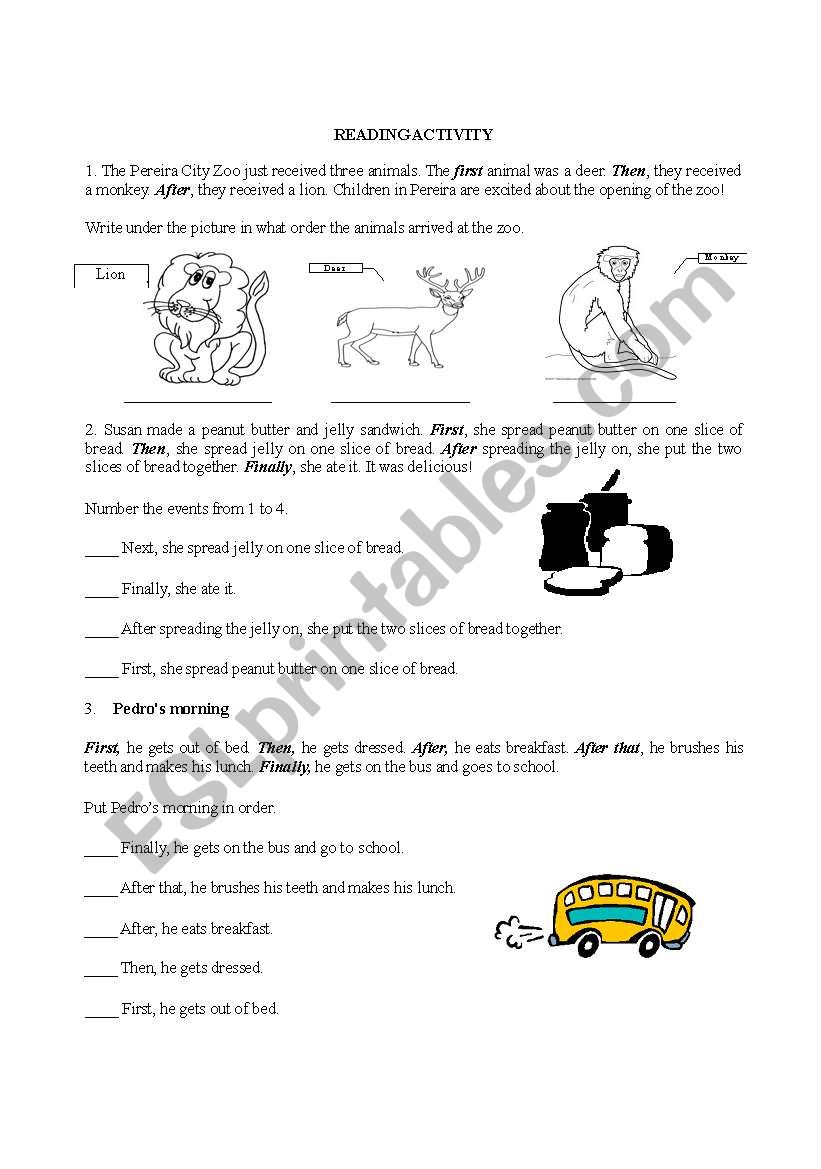 LINKING WORDS worksheet