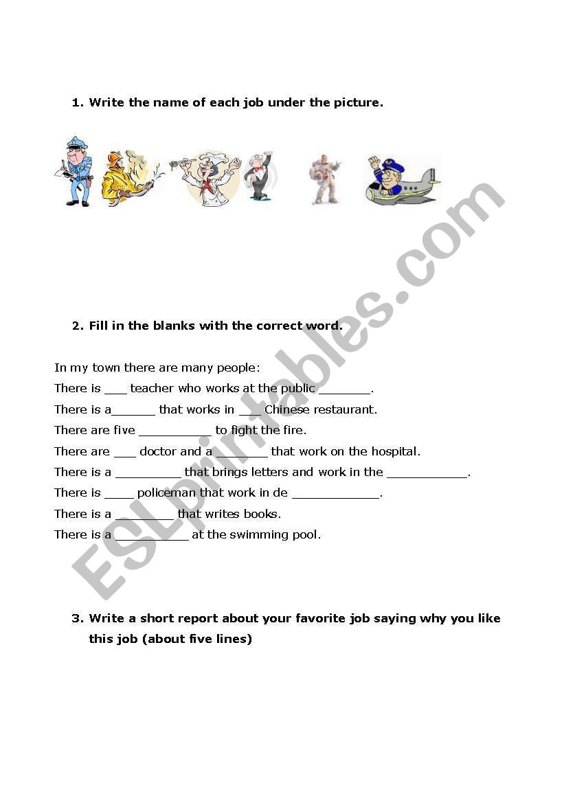 assessment worksheet