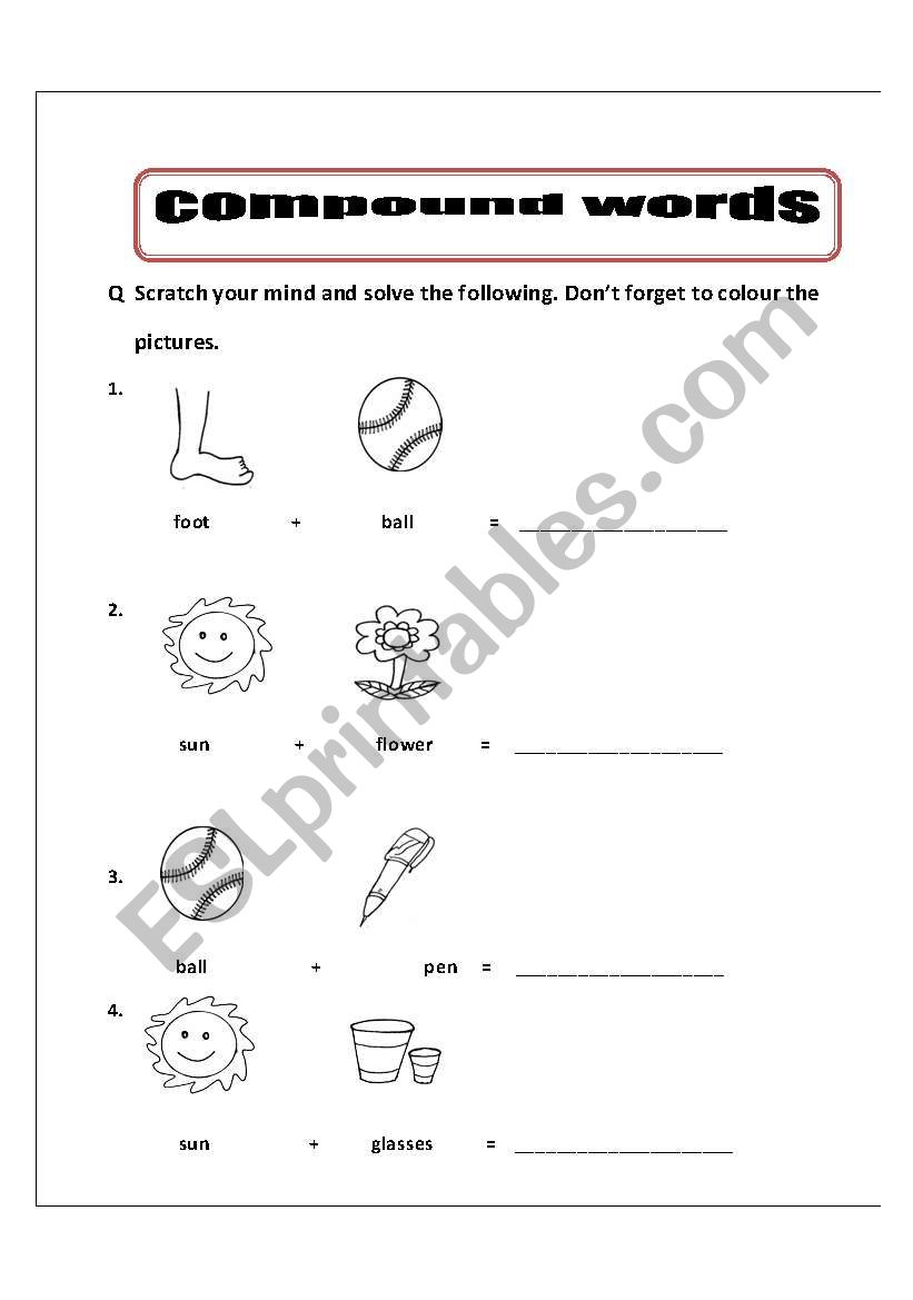 Compound Words worksheet