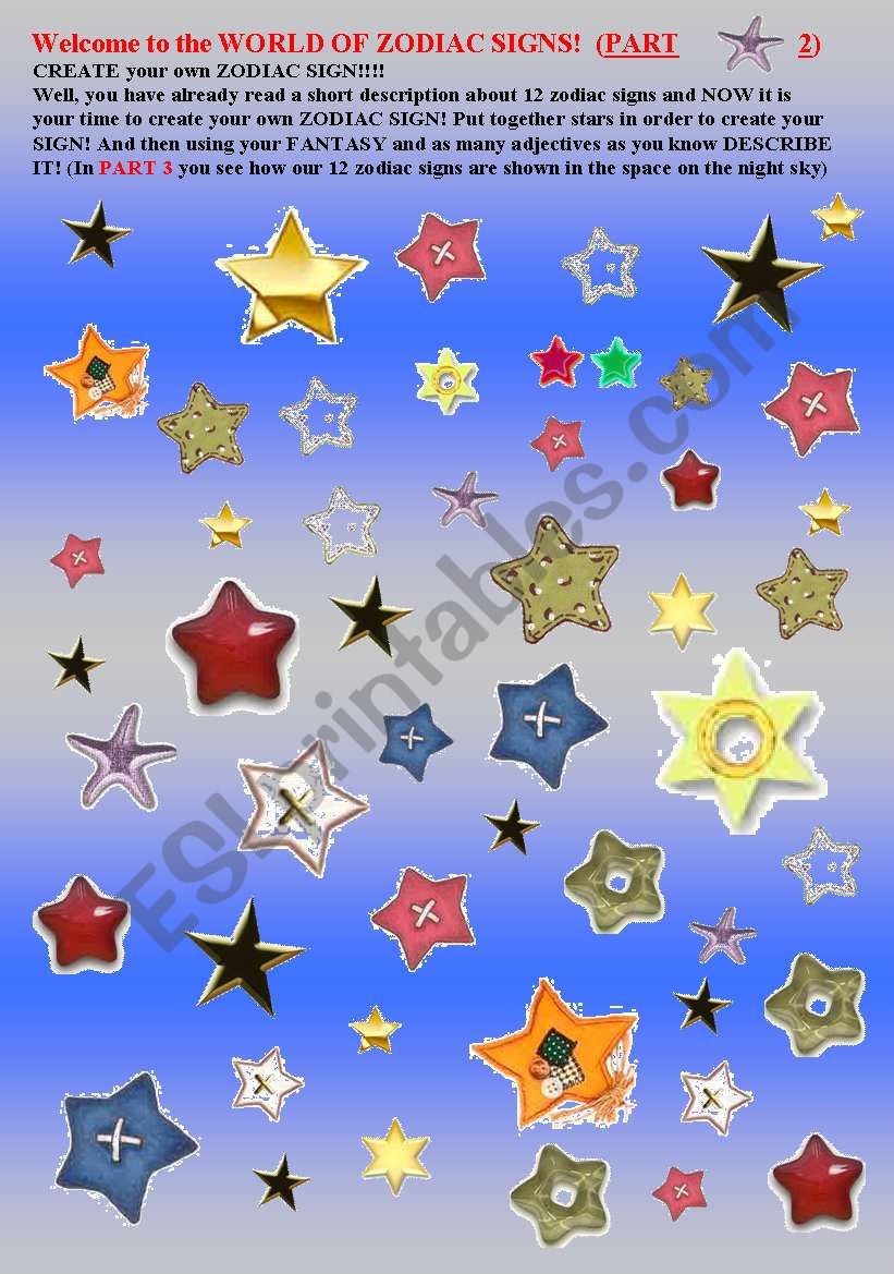 CREATE YOUR OWN ZODIAC SIGN (PART 2)