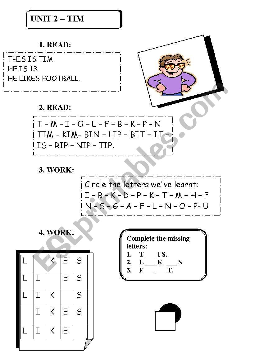 reading for beginners worksheet