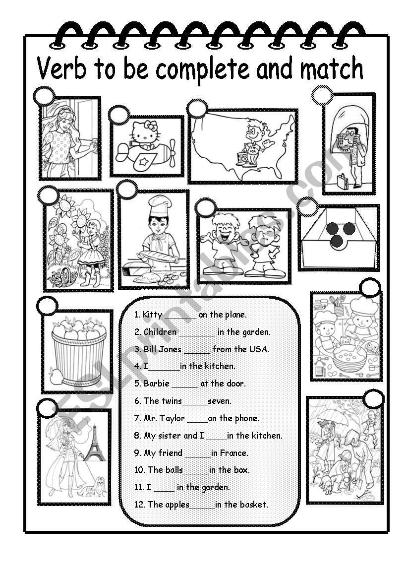 To Be worksheet