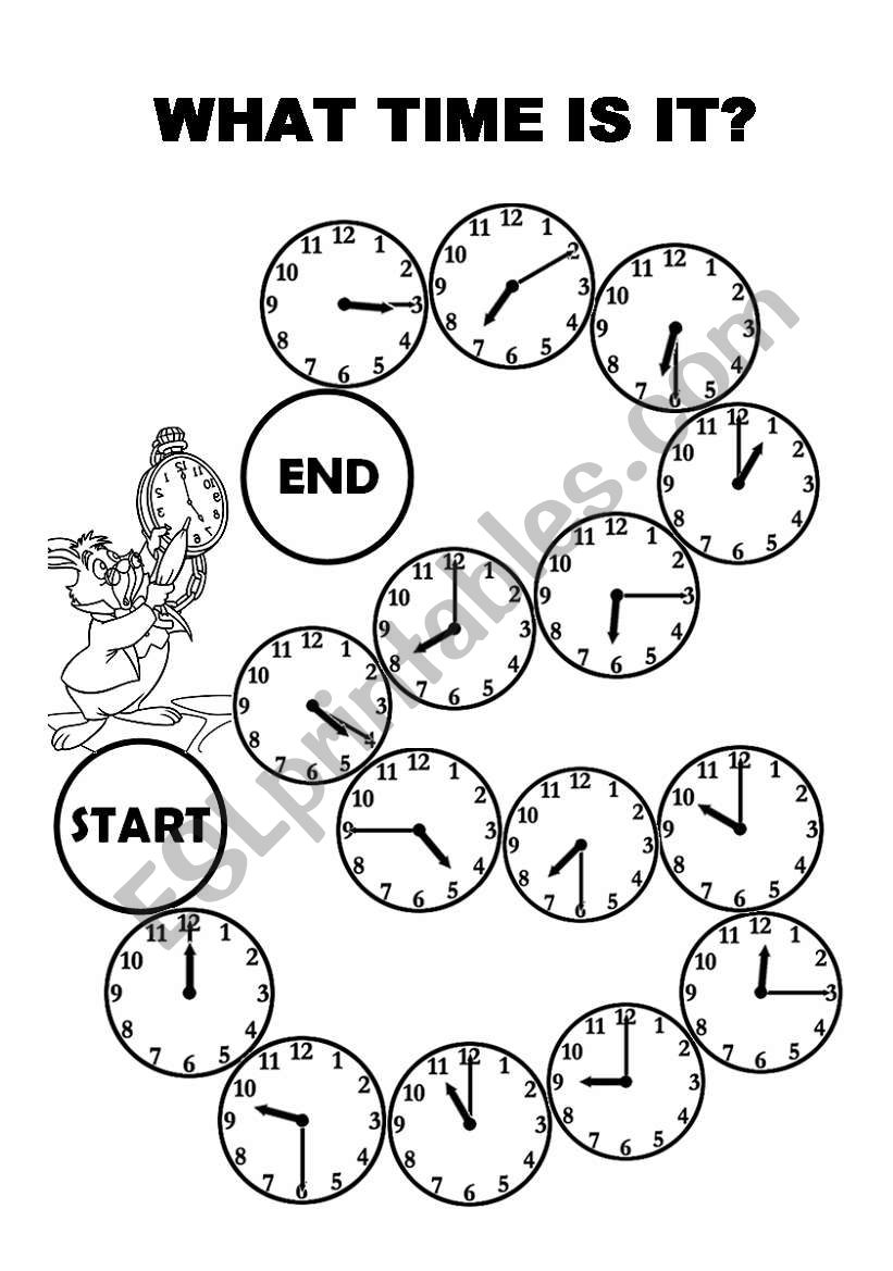 Telling time - ESL worksheet by marta kulig