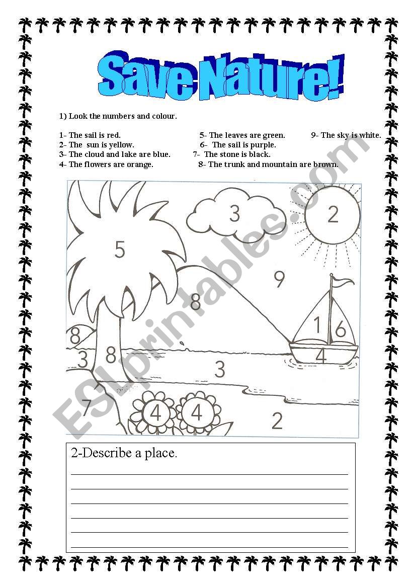 Save Nature! worksheet