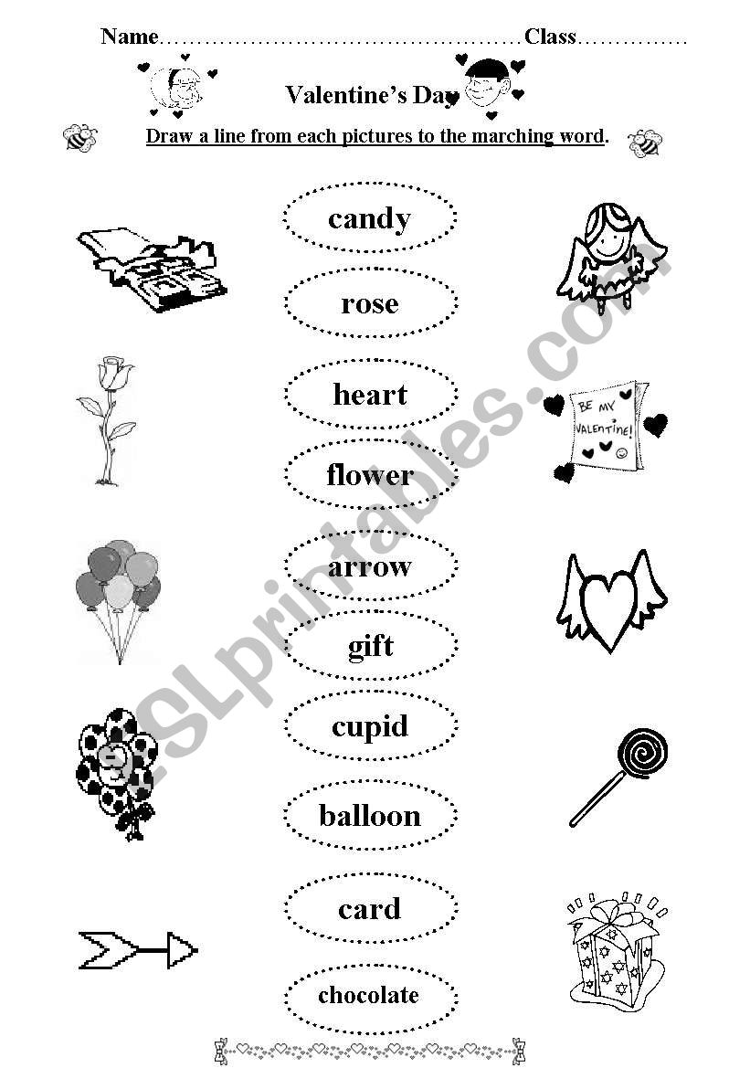 Valentines Day worksheet