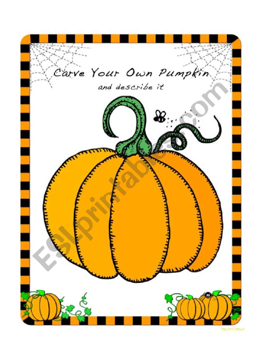 carve your own pumpkin worksheet