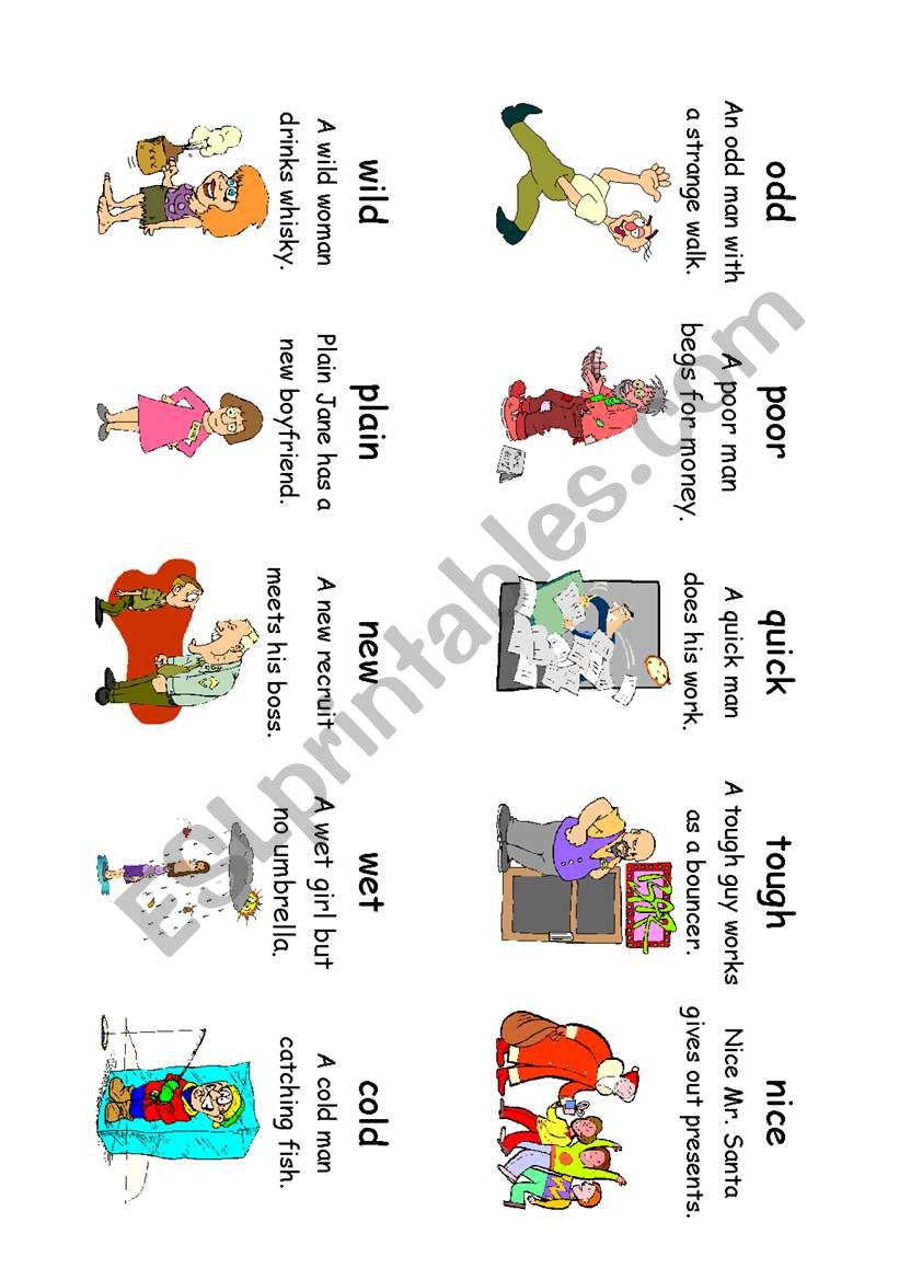 Read! Spell! Do! playing cards (30 more cards) Adverbs and Adjectives 4