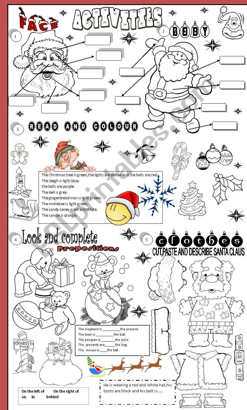 christmas worksheet