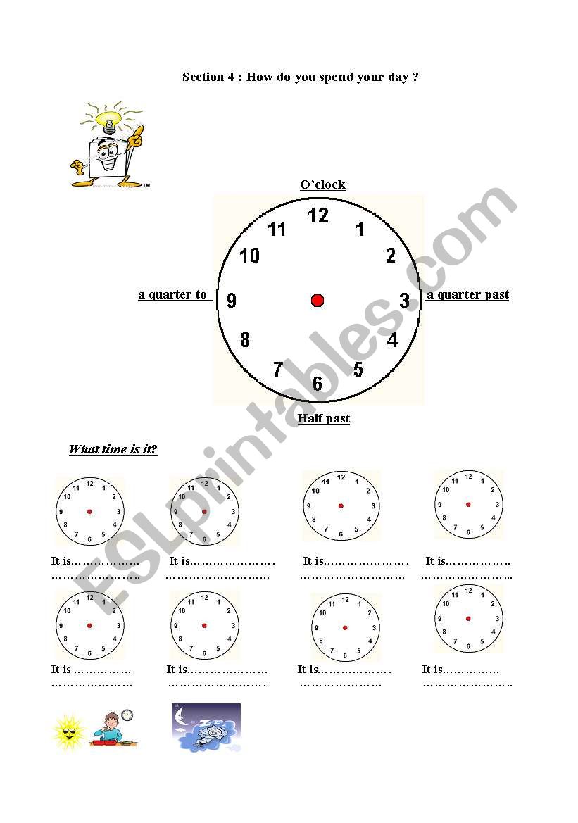 What time is it? worksheet