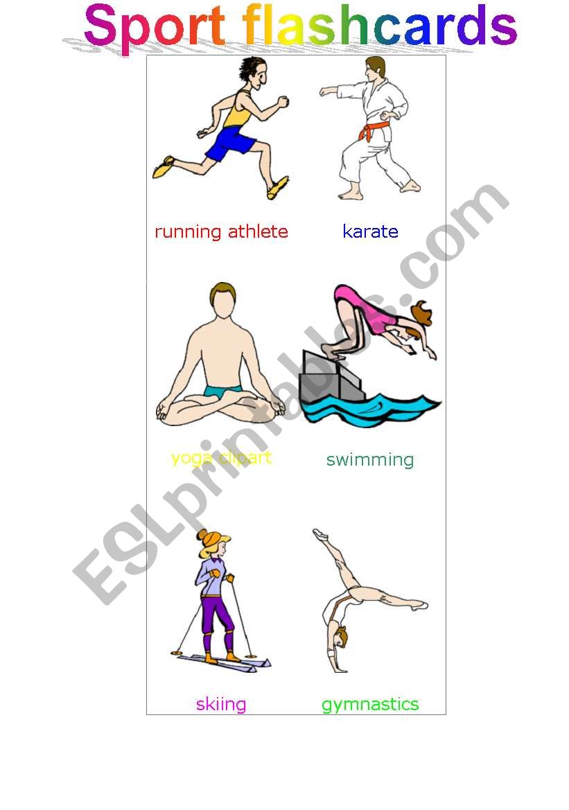 SPORT FLASHCARDS worksheet