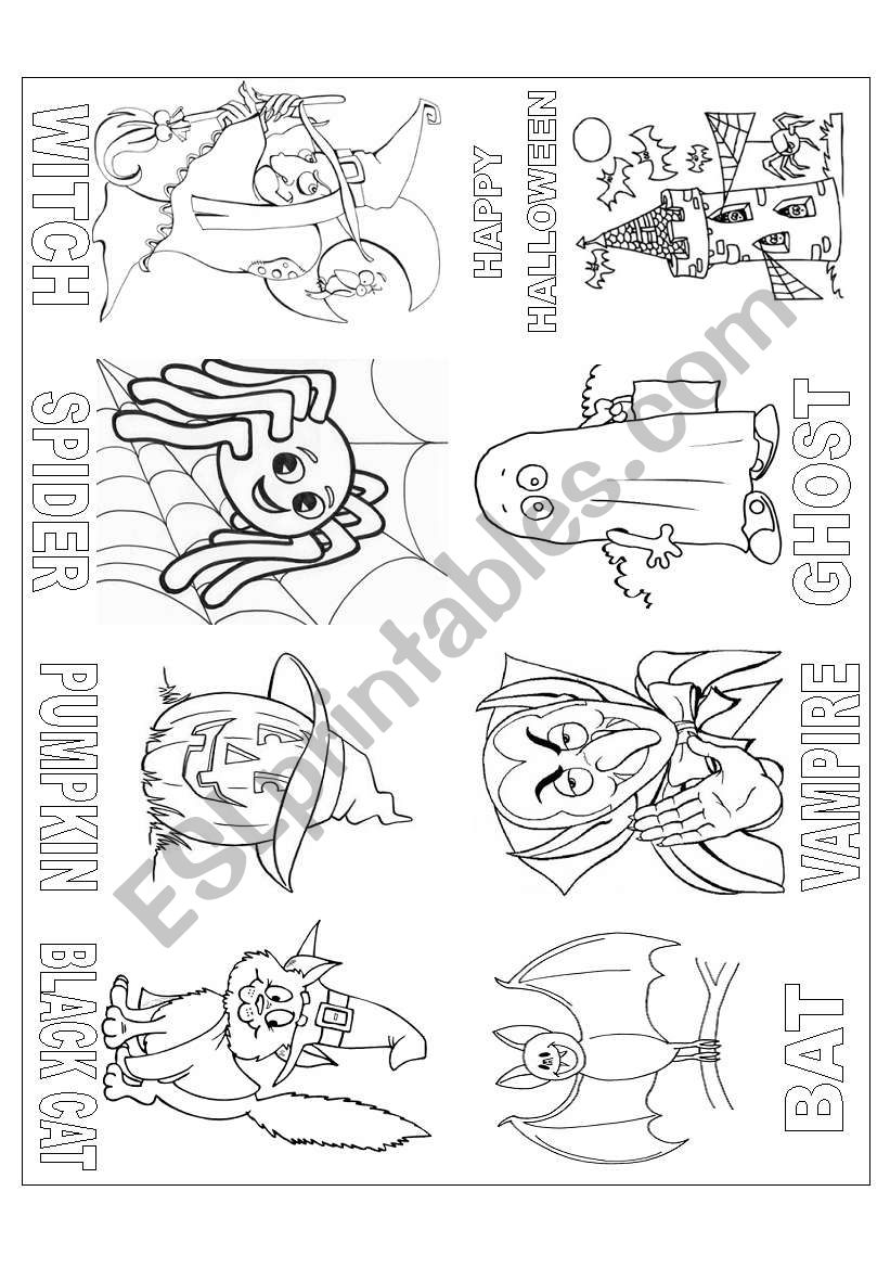 Mini Book Halloween  worksheet