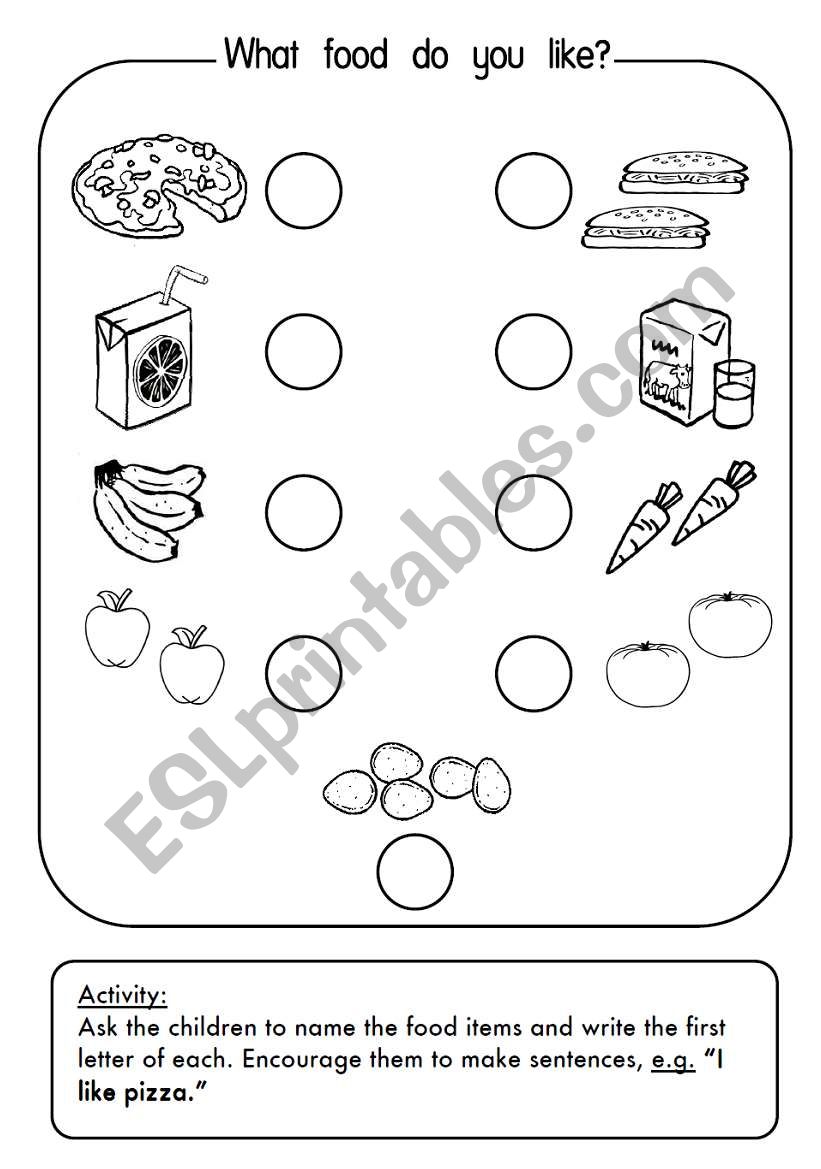 What Food Do You Like? worksheet