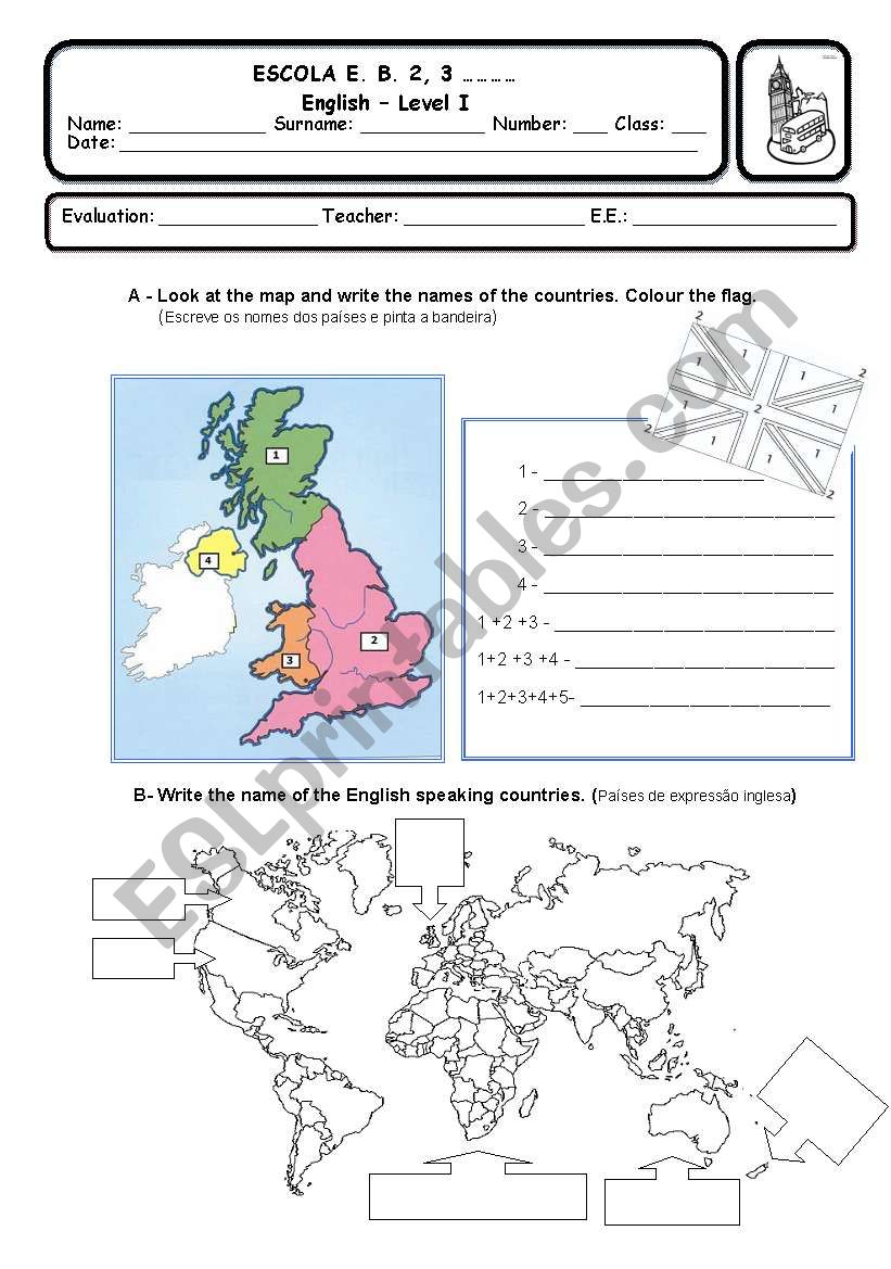 Test on cultural knowledge and personal information