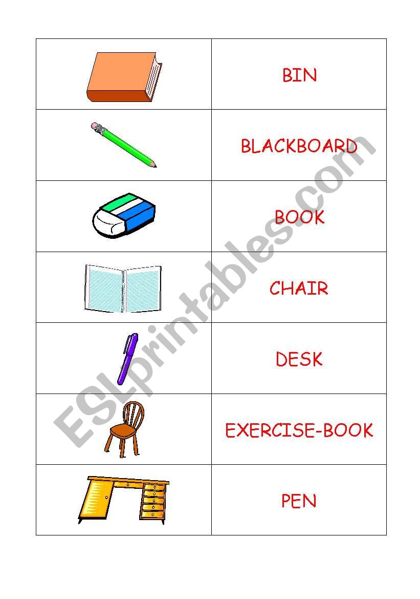 Classroom domino worksheet