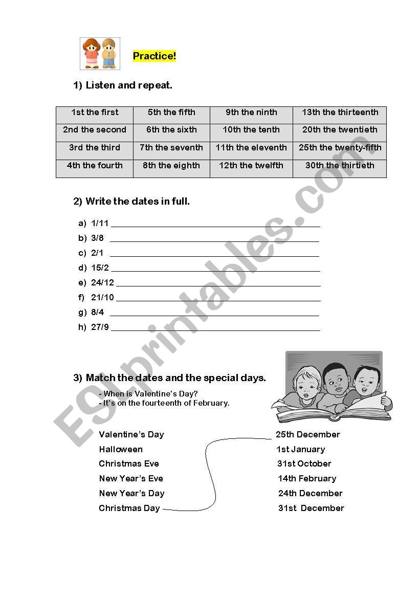  Numbers worksheet