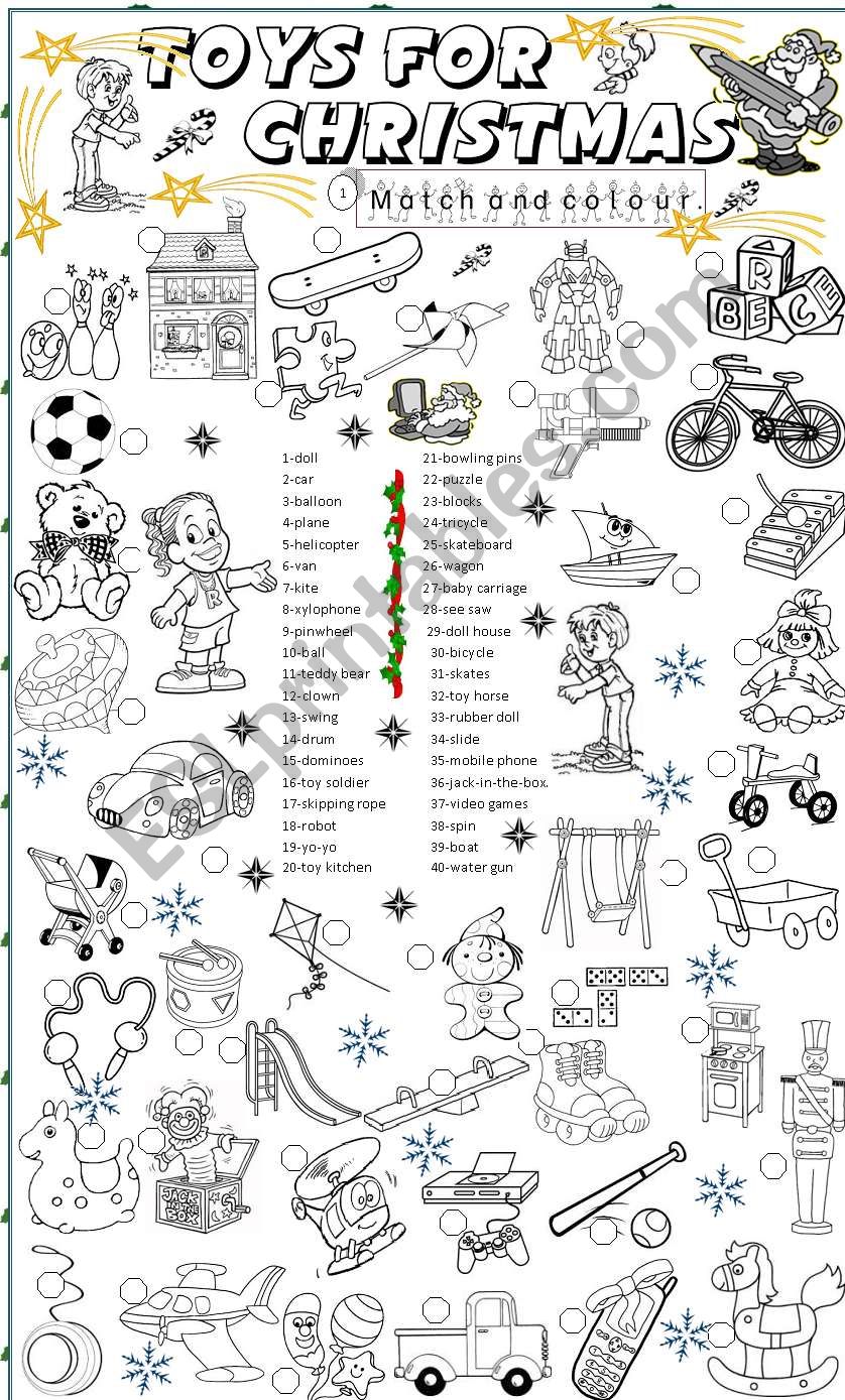 toys worksheet