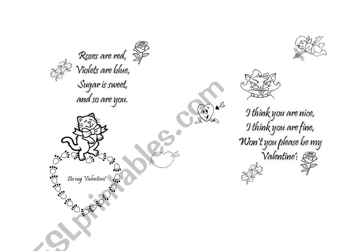 St. ValentineÂ´s Day worksheet