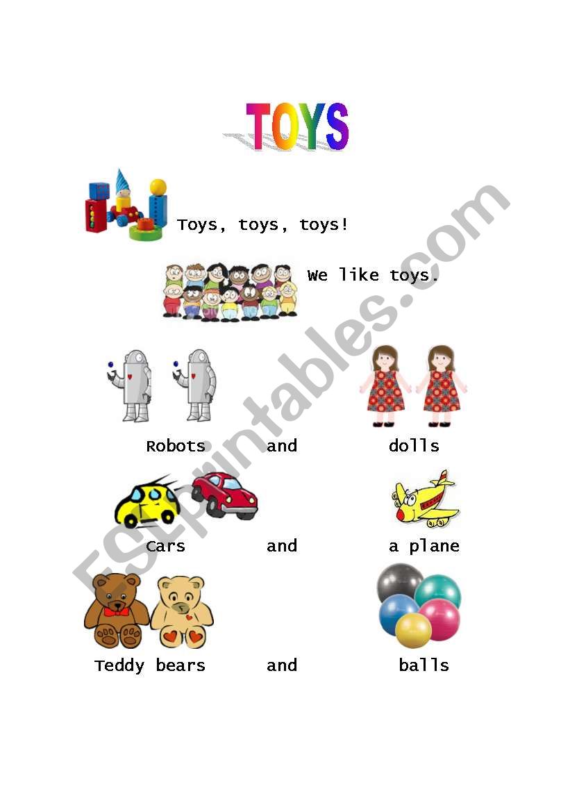 toys worksheet