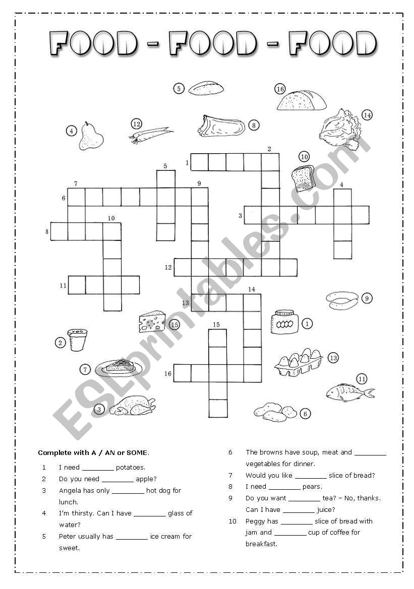 Food worksheet