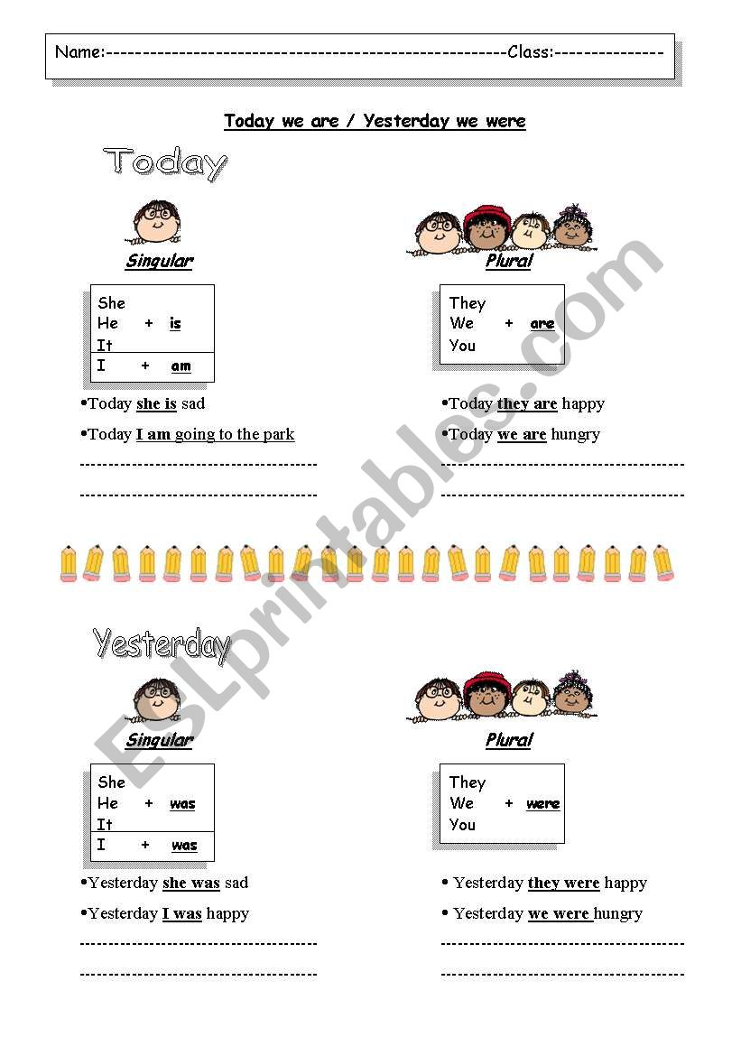 singular and plural worksheet