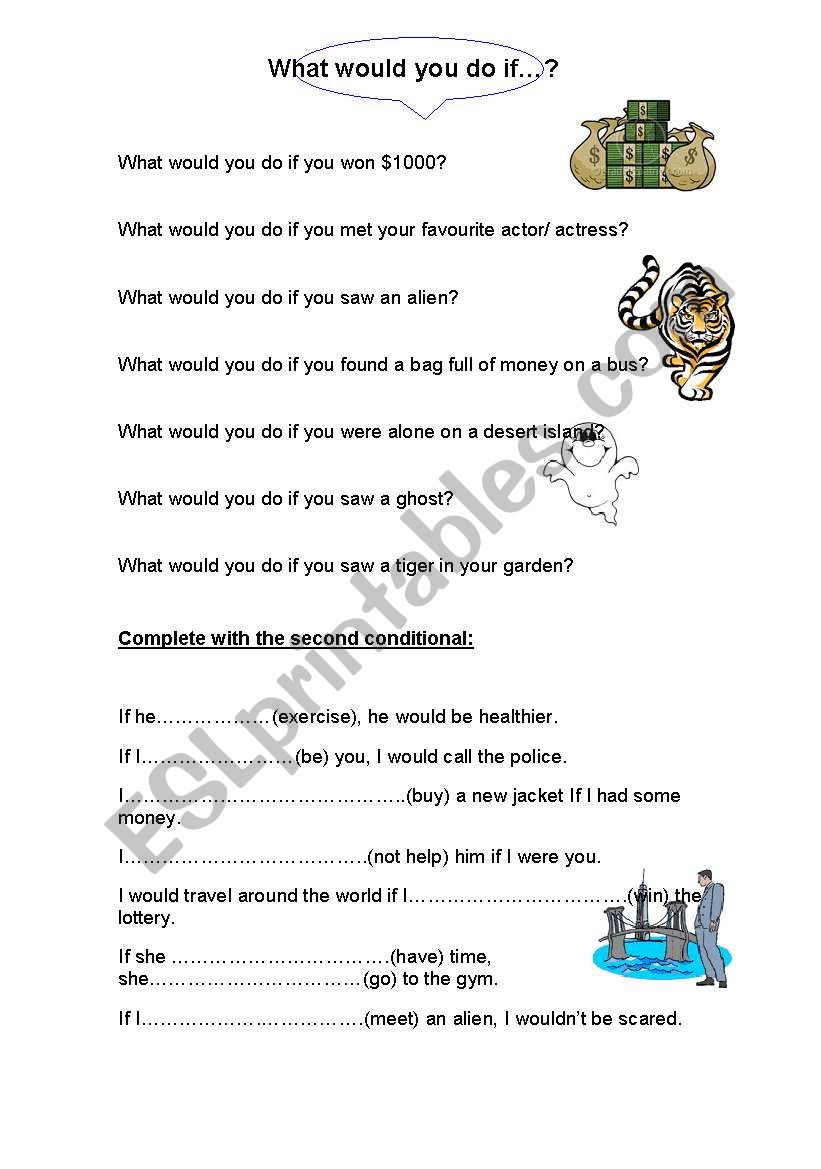 second conditional worksheet