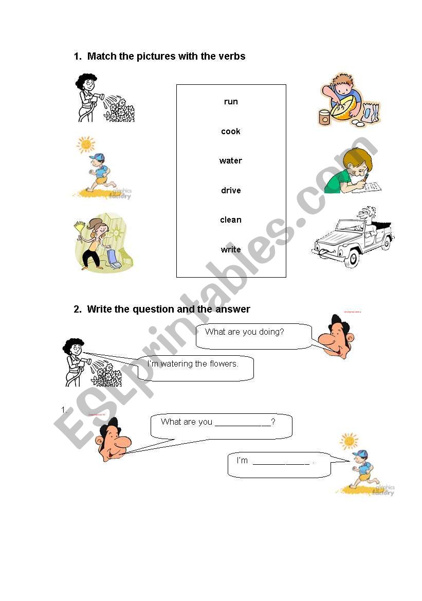 Present Continuous worksheet