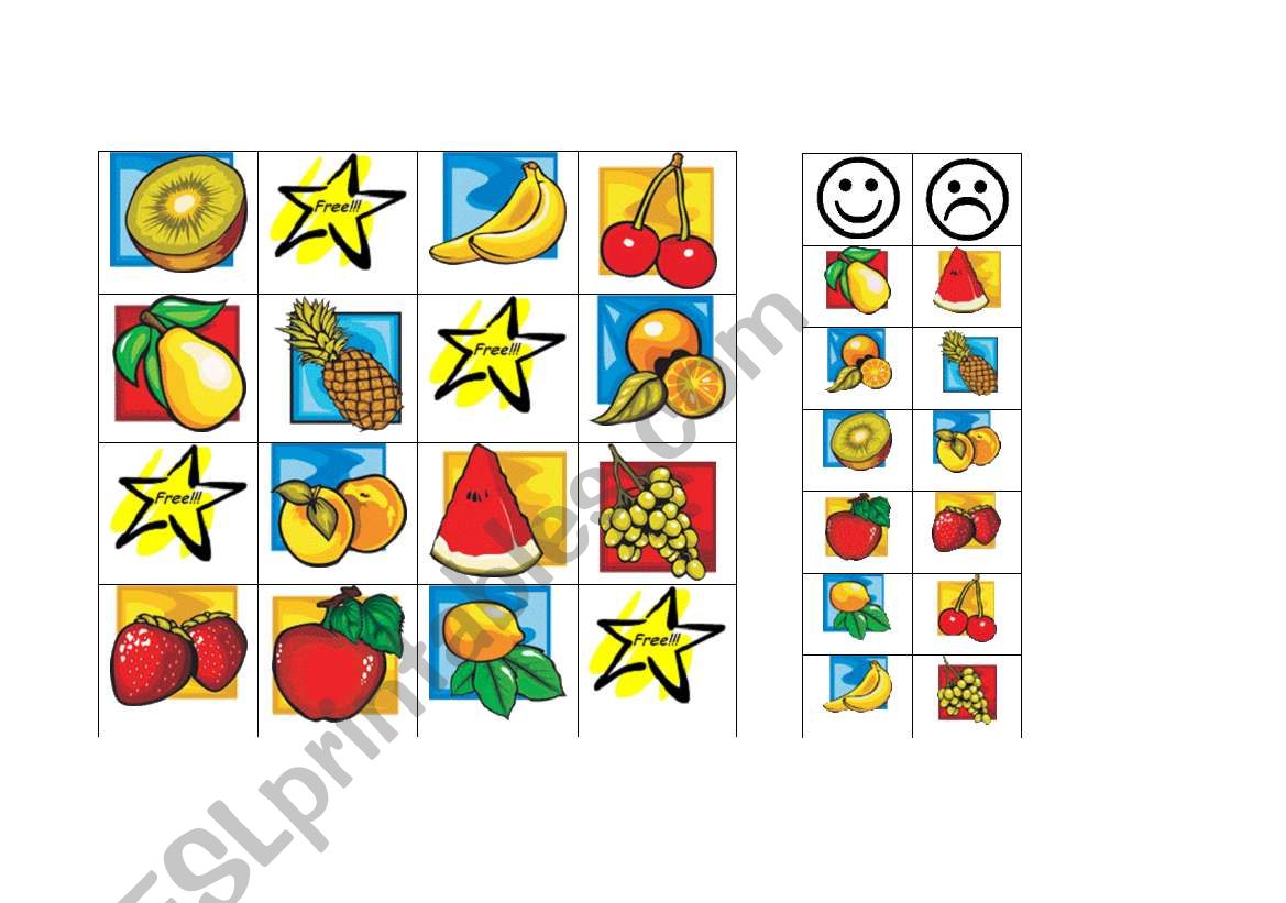 Do you like... Fruit Bingo (3)