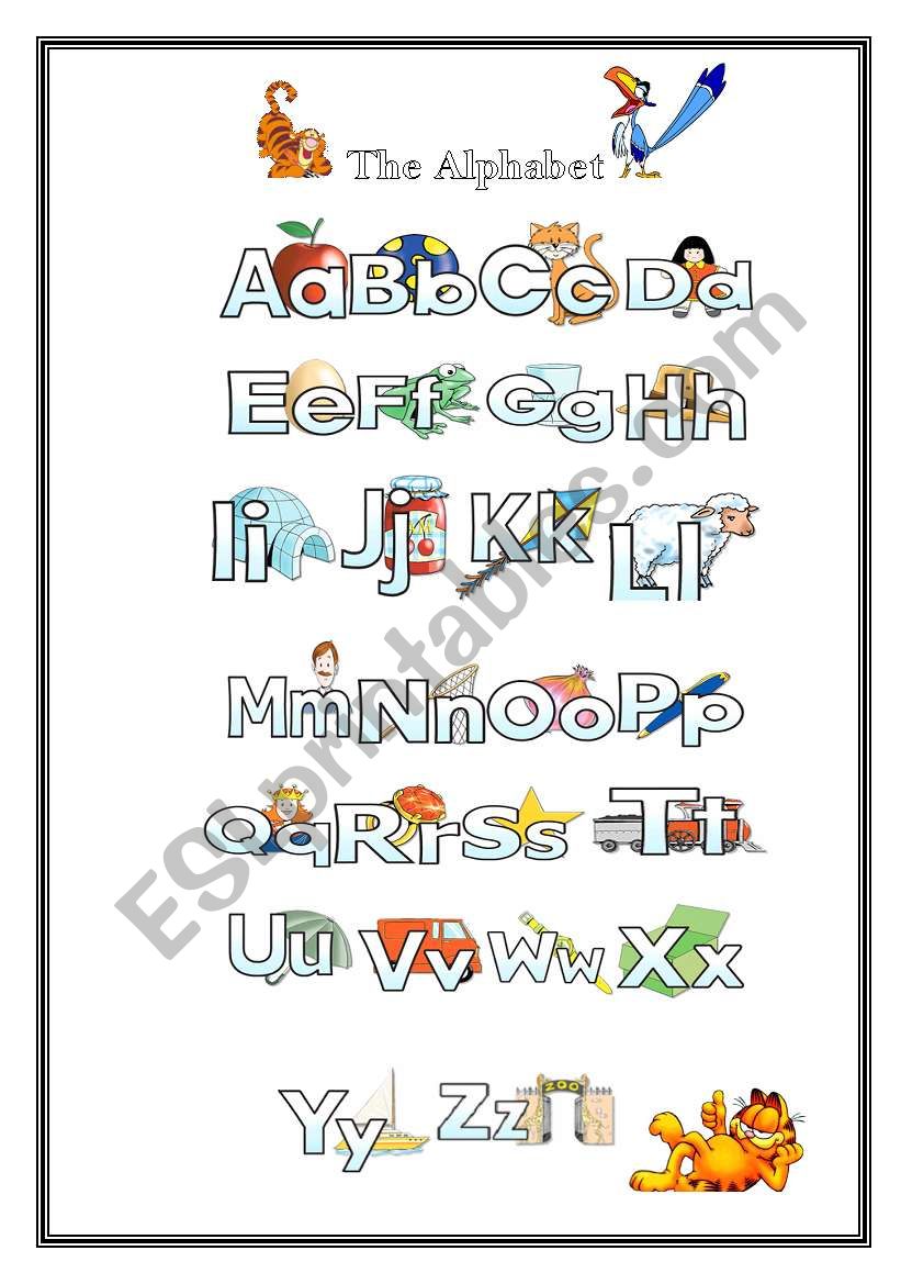 The Alphabet worksheet